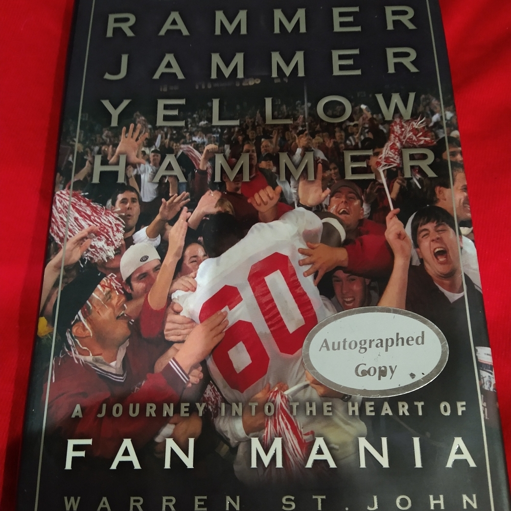 Signed Rammer Jammer Yellow Hammer HB, Alabama Football